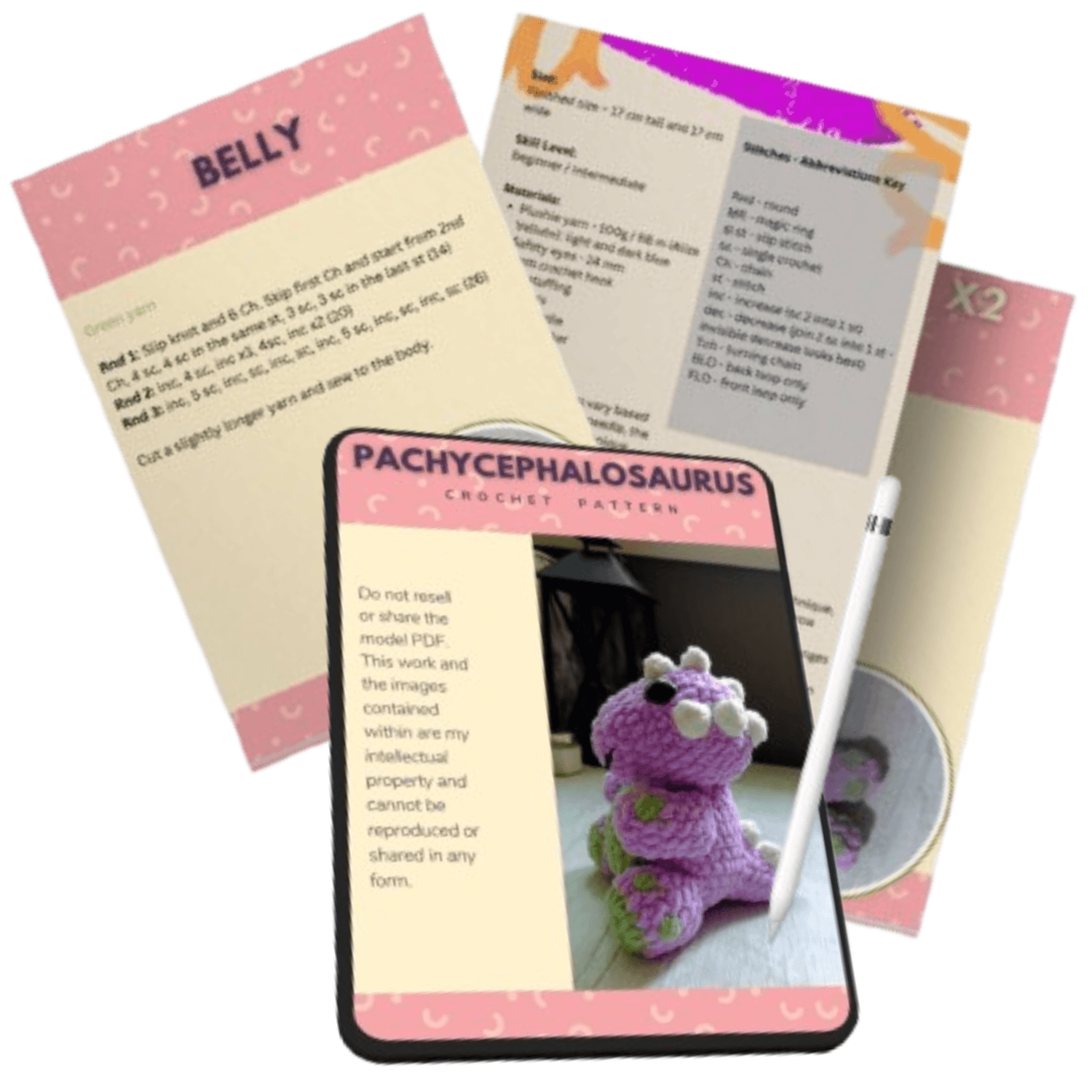 Dinosaur Fantasy Pattern Bundle